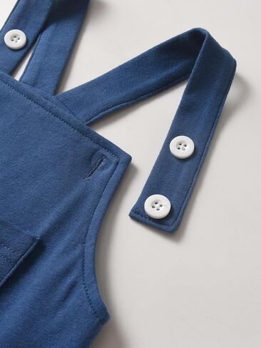 Baby Boys Dinosaur Print Clothes Infant Long Sleeve Romper and Overall Pants Outfit Set in Kuwait