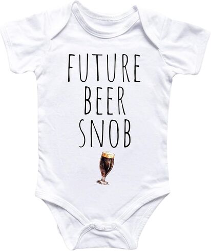 Beer Brewery Snob - ملابس للأطفال الأولاد والبنات ملابس للرضع مضحكة ولطيفة لحديثي الولادة in Saudi Arabia