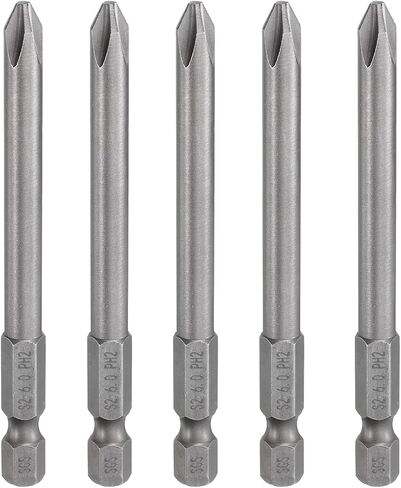 5 قطعة #2 مفك براغي فيليبس بت PH2 1/4 "عرافة عرقوب 3.15" (80 مللي متر) طويل مغناطيسي S2 فولاذ صناعي درجة مفك براغي لقمة ثقب كهربائية برأس متقاطع 0.236 "(6 مللي متر) قضيب in Saudi Arabia