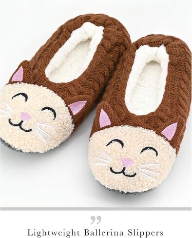 DICUIRD Womens Animal Slipper Socks Non Slip Gripper House Slippers | Cute animal fuzzy design, Anti-slip grippers, soft sole, warm comfy indoor slipper socks for women in Saudi Arabia