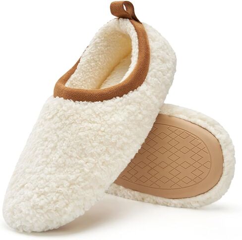 Chantomoo Womens Slippers Soft Sole Indoor Memory Foam Loafer Fuzzy Slippers in Kuwait