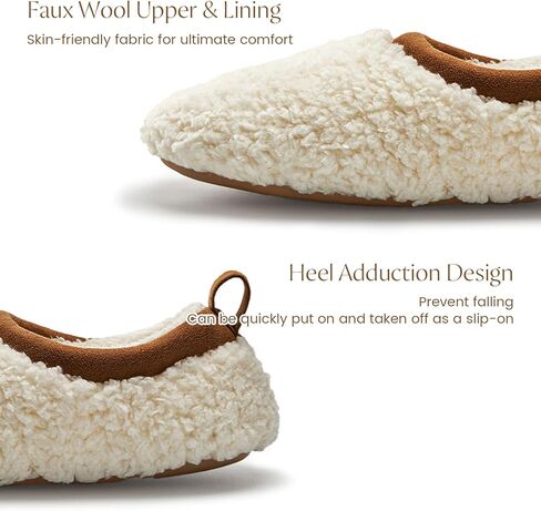 Chantomoo Womens Slippers Soft Sole Indoor Memory Foam Loafer Fuzzy Slippers in Kuwait