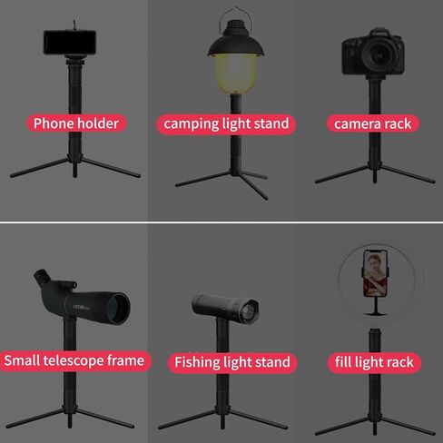 Multipurpose Outdoor Light Stand Regulable Aluminum Alloys Tripods Base for Hiking and Photography Compacts Outdoor Stand with Ground Pegs in Saudi Arabia