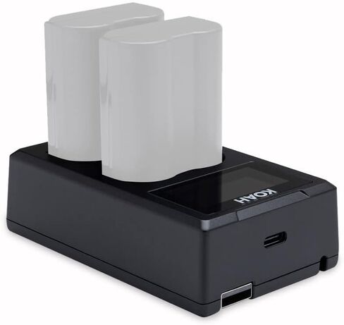 Koah Dual USB-C Charger with LCD Display for Nikon EN-EL15 Battery in Saudi Arabia