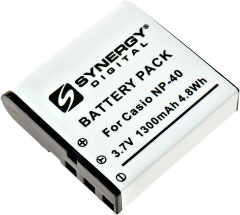 Synergy Digital Digital Camera Batteries, Compatible with Lenmar DLCS40 Digital Camera Batteries (Li-Ion, 3.7V, 1300 mAh), Set of 4 in Saudi Arabia