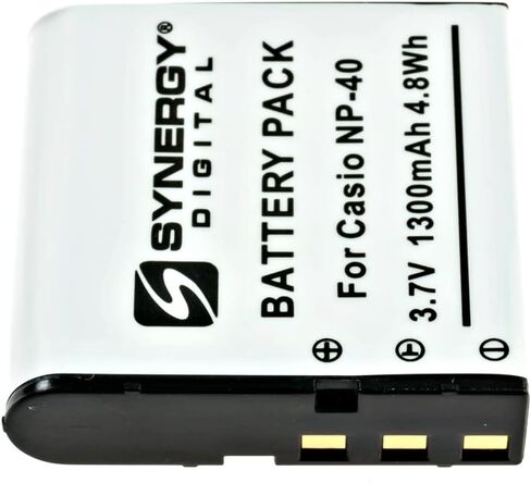 Synergy Digital Digital Camera Batteries, Compatible with Lenmar DLCS40 Digital Camera Batteries (Li-Ion, 3.7V, 1300 mAh), Set of 4 in Saudi Arabia