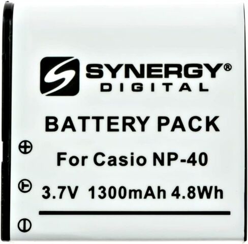 Synergy Digital Digital Camera Batteries, Compatible with Lenmar DLCS40 Digital Camera Batteries (Li-Ion, 3.7V, 1300 mAh), Set of 4 in Saudi Arabia