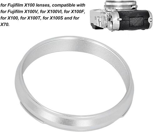 49mm Lens Adapter Ring for X100V X100VI X100F X100 X100S X70 - Metal Camera Lens Filter Adapter for Secure and Accurate Fitting in Saudi Arabia