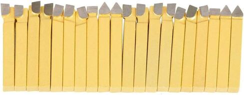 Hilitand Carbide Turning Tool, 20pcs 1/4in Lathe Tools Set Carbide Tipped Cutting Turning Tools for Welding Milling, Turning Inserts, Hilitandq7mv86hfon in Saudi Arabia