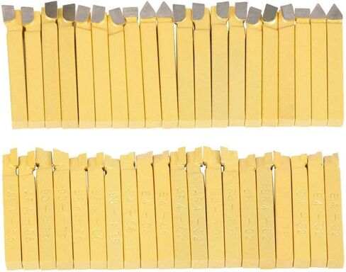 Hilitand Carbide Turning Tool, 20pcs 1/4in Lathe Tools Set Carbide Tipped Cutting Turning Tools for Welding Milling, Turning Inserts, Hilitandq7mv86hfon in Saudi Arabia