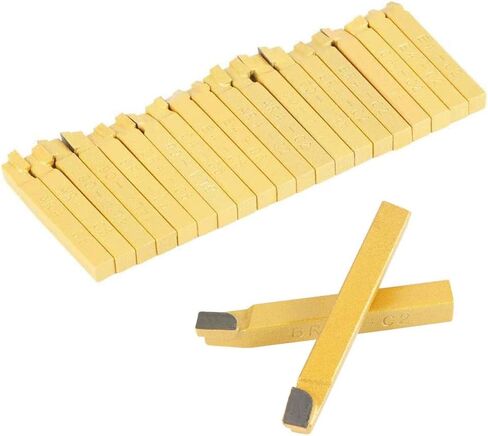 Hilitand Carbide Turning Tool, 20pcs 1/4in Lathe Tools Set Carbide Tipped Cutting Turning Tools for Welding Milling, Turning Inserts, Hilitandq7mv86hfon in Saudi Arabia
