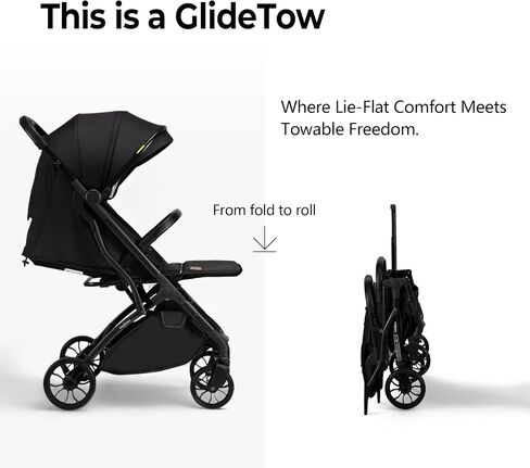 newyoo GlideTow TR18 Travel Stroller, Compact & Lightweight, Muted Olive | Newborn to toddler, foldable, self-standing design, 175° near-flat recline, large mesh window, trolley mode & UPF 50+ canopy in Saudi Arabia