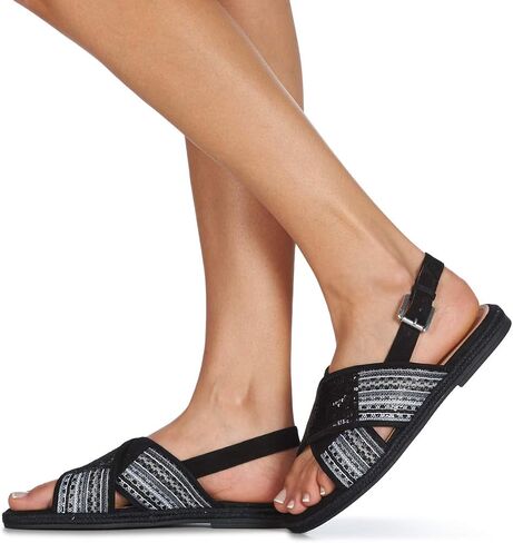 Geox D Koleen Sandals Women Black Sandals Shoes in Saudi Arabia