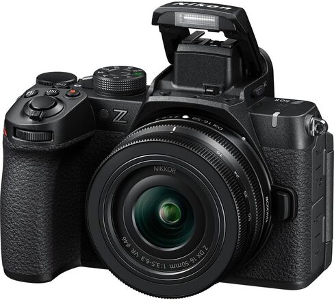 كاميرا Nikon Z50 II الرقمية المدمجة بدون مرآة مع طقم عدسات تكبير 16-50 مم و50-250 مم من NIKKOR Z DX + محول تركيب Nikon FTZ II + بطاقة ذاكرة سعة 64 جيجابايت + EN-EL25 + برنامج صور + المزيد in Saudi Arabia