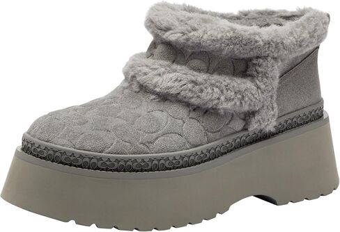 COACH Women's Christina Bootie in Signature Suede Fashion Boot in Saudi Arabia