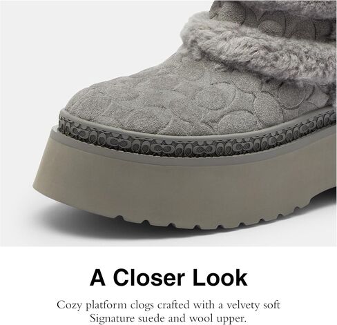 COACH Women's Christina Bootie in Signature Suede Fashion Boot in Saudi Arabia