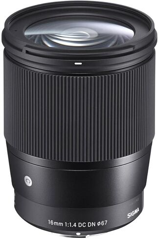 عدسة سيجما 16 ملم f/1.4 DC DN المعاصرة لكاميرا Canon EF-M، حزمة مع طقم فلتر ProOptic 67 ملم، طقم تنظيف، حافظة غطاء، ظل عدسة مرن، منظف العدسات، مجموعة برامج Mac in Saudi Arabia