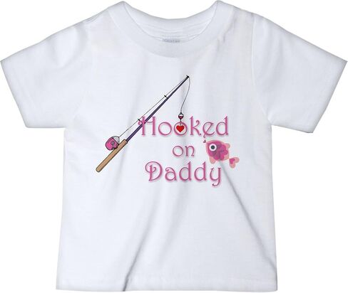 CarefreeTees Hooked on Daddy Fishing Heart Lure (Baby Bodysuit or Tee-Shirt) in Saudi Arabia