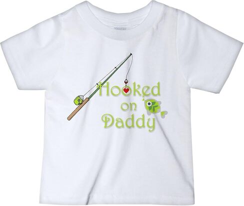 CarefreeTees Hooked on Daddy Fishing Heart Lure (Baby Bodysuit or Tee-Shirt) in Saudi Arabia