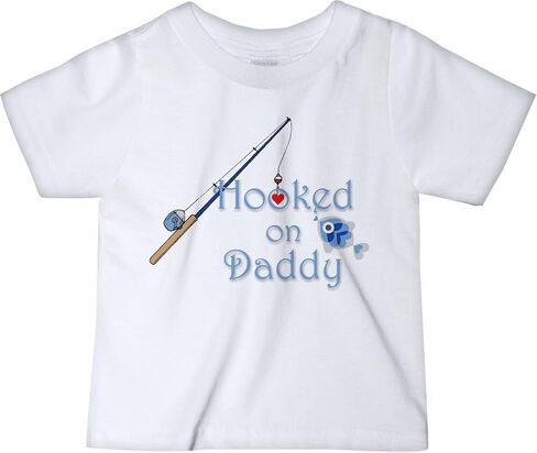 CarefreeTees Hooked on Daddy Fishing Heart Lure (Baby Bodysuit or Tee-Shirt) in Saudi Arabia