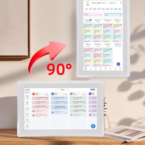 إطار صور رقمي ذكي من FOSA مع تقويم 15.6 بوصة، إطار صور سحابي 3 في 1 واي فاي، منظم عائلي ومعرض فني، مع التحكم في التطبيق للعائلة الرقمية المشتركة (أبيض) in Kuwait