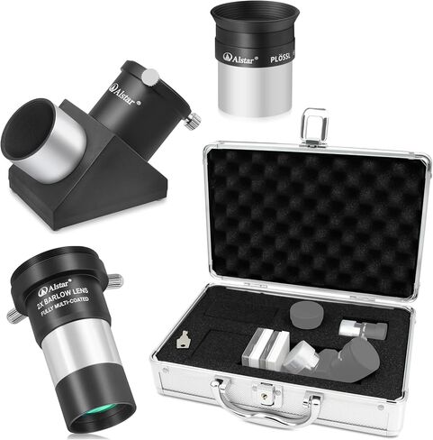 Alstar Telescope Eyepiece Case - Bundle with - Plossl Eyepiece, Diagonal Mirror, 2x Barlow in Saudi Arabia