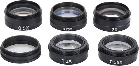 Enhance Your Industrial Microscope with 0 3X to 2X Barlow Auxiliary Objective Lens for Video Capture (0.5X) in Saudi Arabia