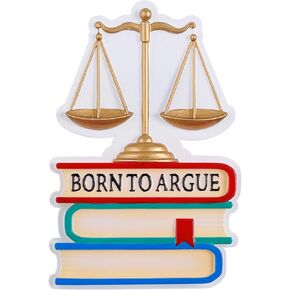 Personalized Christmas Ornament Born to Argue Lawyer Custom Name Ornament in Saudi Arabia