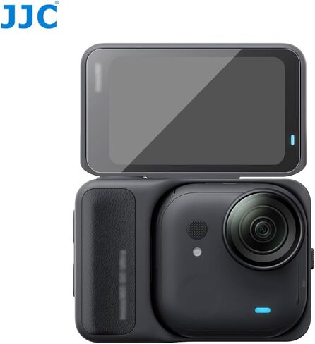 واقي شاشة JJC مكون من قطعتين لجهاز Insta360 GO Ultra، زجاج مقسى فائق الوضوح متوافق مع ملحقات Insta 360 GO Ultra، 0.3 مم 9H 2.5D تغطية كاملة مضادة للخدش ومضادة للفقاعات in Saudi Arabia