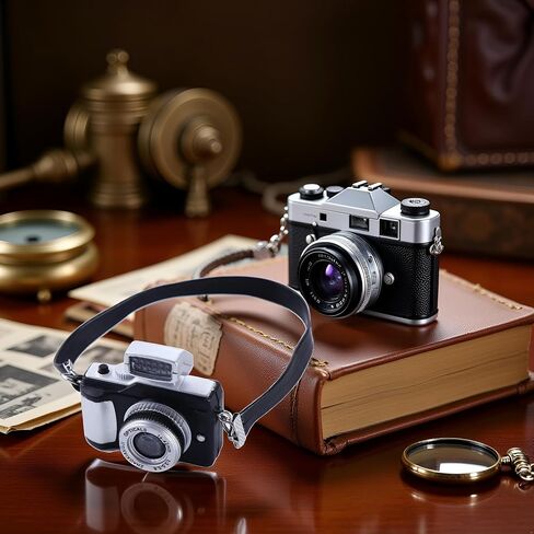 1:4 Scale Mini Camera Prop Ornament Vintage Camera Model, Miniature Digital Camera Mini Decoration Accessories Photography Props Ornament in Saudi Arabia