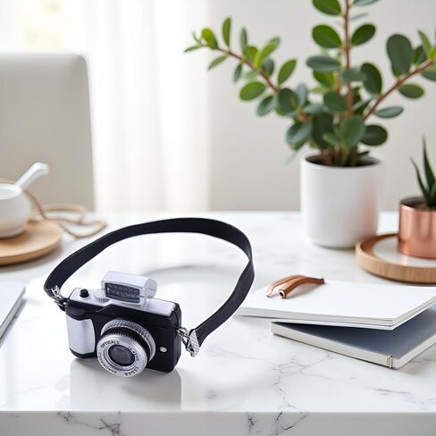 1:4 Scale Mini Camera Prop Ornament Vintage Camera Model, Miniature Digital Camera Mini Decoration Accessories Photography Props Ornament in Saudi Arabia