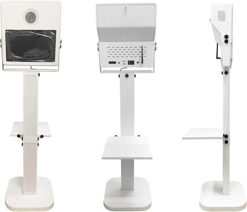 كشك صور بمرآة كاميرا محمولة مع شاشة تعمل باللمس مقاس 15.6 بوصة كشك تصوير سيلفي كشك تصوير DSLR مع حقيبة طيران لحدث حفل الزفاف (مجموعة كاملة 1، آلة بيضاء) in Kuwait