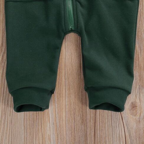 Yoawdats Infant Baby Boy Girl Hooded Romper Long Sleeve Zipper Hoodie Jumpsuit Newborn Clothes Warm Fall Winter Outfit in Saudi Arabia