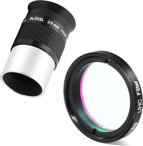 Astromania 1.25" 20mm Super Plossl Telescope Eyepiece - Bundle with - 1.25" UHC (Ultra High Contrast) Filter in Saudi Arabia