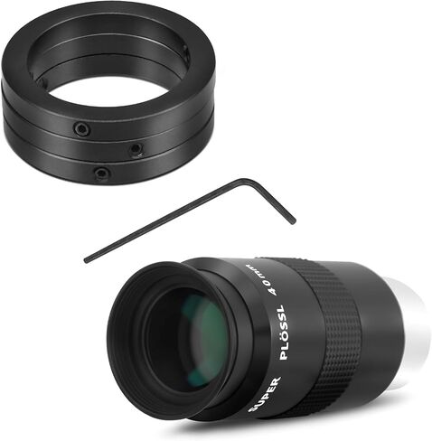 Astromania 1.25" 40mm Super Plossl Telescope Eyepiece - Bundle with - 1.25 Inch Telescope Eyepiece Parfocal Rings Set of Three in Saudi Arabia