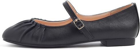 Women's Square Toe Mary Jane Fashion Ballet with Strap Comfort Dressy Working Flats in Kuwait