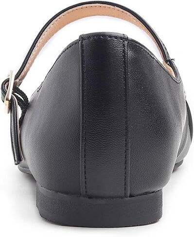 Women's Square Toe Mary Jane Fashion Ballet with Strap Comfort Dressy Working Flats in Kuwait
