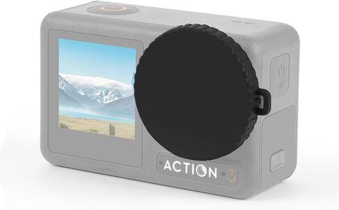 for DJI Osmo Action 5 Pro / 4/3 Silicone Lens Cap (Black) in Saudi Arabia