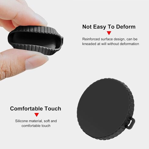for DJI Osmo Action 5 Pro / 4/3 Silicone Lens Cap (Black) in Saudi Arabia