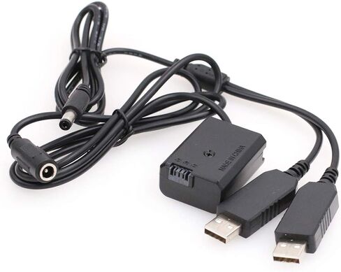 SZRMCC Double USB DC 5V to NP-FW50 DC Coupler Dummy Battery for Sony A7 A7S A7R A7SII a5100 a6300 NEX Series Camera in Saudi Arabia