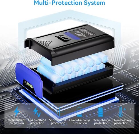 بديل 6.0 أمبير لبطارية Kobalt 40V MAX KB440-06 KB240-06 KB2540C-06 KB-540-06 KB640-03، متوافق مع أدوات الطاقة Kobalt 40V in Kuwait