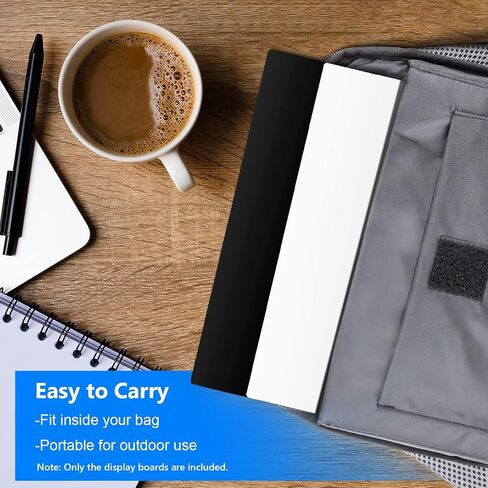 Neewer 30×30cm Acrylic Poster Boards for Photography, Square Black and White Background Boards Non-Reflective and Reflective for Table Shooting Products in Saudi Arabia