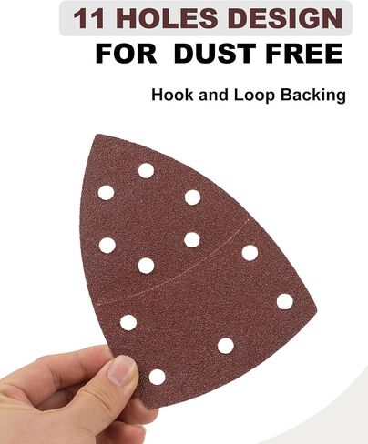 36 PCS Detail Sander Sandpaper Premium 60/80/100/120/180/240 Grits Mouse Sandpaper 6 Hole Palm Sander Paper Hook and Loop Sanding Pads in Saudi Arabia
