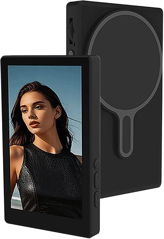 Yoidesu Magnetic Vlog Selfie Monitor Screen, Wireless Back Camera Monitor with Control and BT Remote, 7 in 1 Vlog Selfie Screen with Speaker and Focus Wheel for Selfie in Saudi Arabia