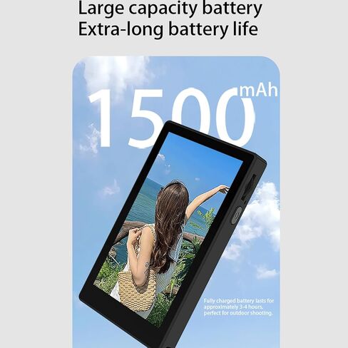Yoidesu Magnetic Vlog Selfie Monitor Screen, Wireless Back Camera Monitor with Control and BT Remote, 7 in 1 Vlog Selfie Screen with Speaker and Focus Wheel for Selfie in Saudi Arabia