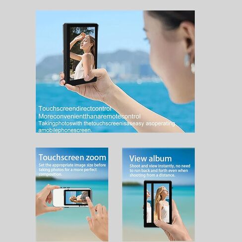 Yoidesu Magnetic Vlog Selfie Monitor Screen, Wireless Back Camera Monitor with Control and BT Remote, 7 in 1 Vlog Selfie Screen with Speaker and Focus Wheel for Selfie in Saudi Arabia