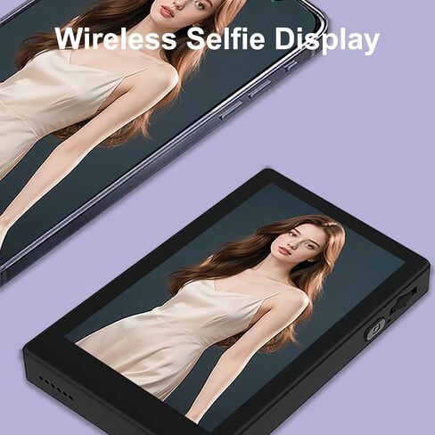 Yoidesu Magnetic Vlog Selfie Monitor Screen, Wireless Back Camera Monitor with Control and BT Remote, 7 in 1 Vlog Selfie Screen with Speaker and Focus Wheel for Selfie in Saudi Arabia