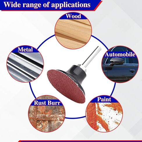 Roll Lock Quick Change Discs Set 2 Inchs 50PCS 120 Grit Round Sanding Discs Sand Paper Set in Saudi Arabia