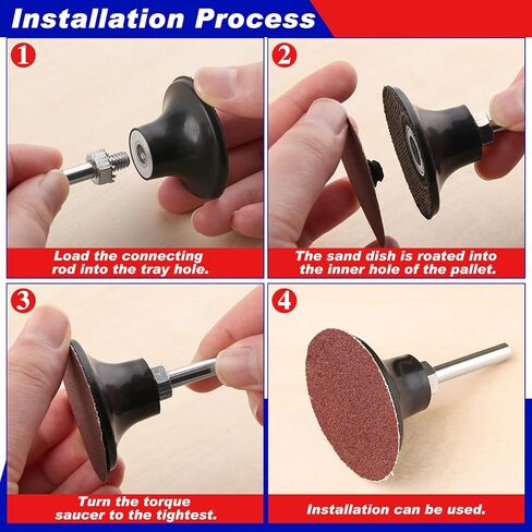 Roll Lock Quick Change Discs Set 2 Inchs 50PCS 120 Grit Round Sanding Discs Sand Paper Set in Saudi Arabia