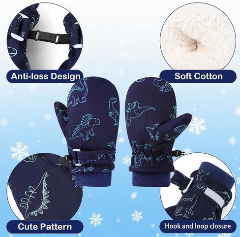 Toddler Mittens Kids Waterproof Gloves Kid Winter Mitten For Boy Girl Ski Glove Warm in Saudi Arabia